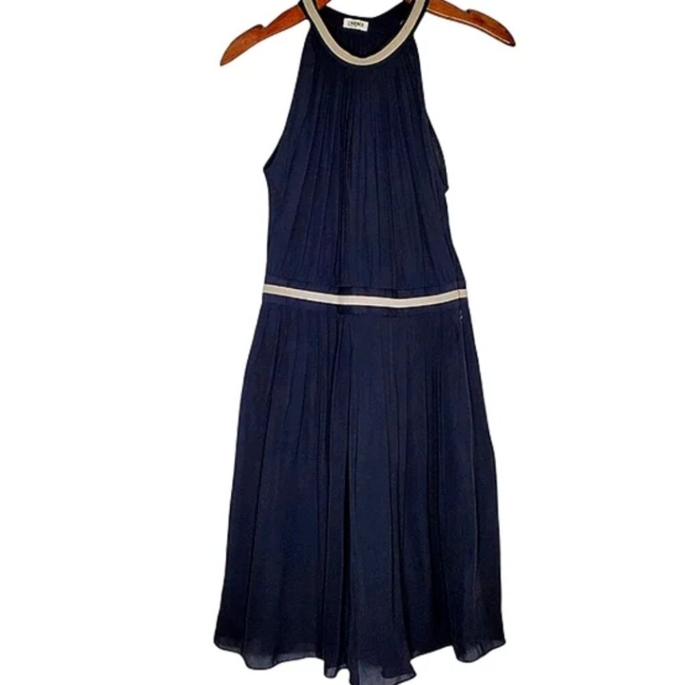 L'Agence Silk Halter Cocktail Dress